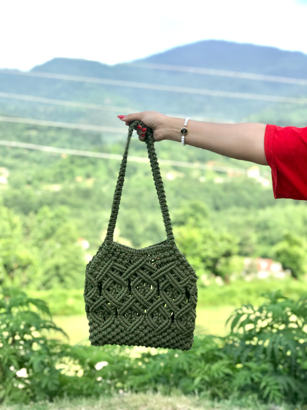 خرید آنلاین کیف مکرومه مدل زارا