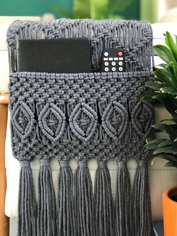 جاکنترلی مکرومه تک جیب رومبلی