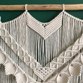 خرید شلف مکرومه مدل صدفی