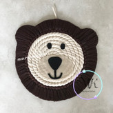 صورتک مکرومه مدل خرس قطر 30 سانت