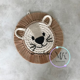 صورتک مکرومه مدل شیر قطر 30 سانت