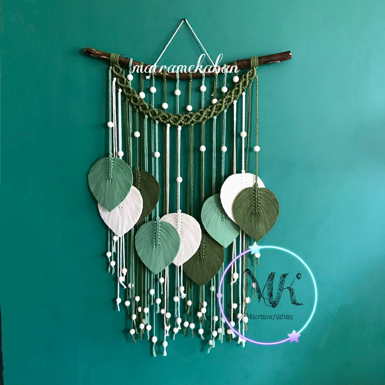 دیوارکوب 9 برگ بافت الماسی مهره دار