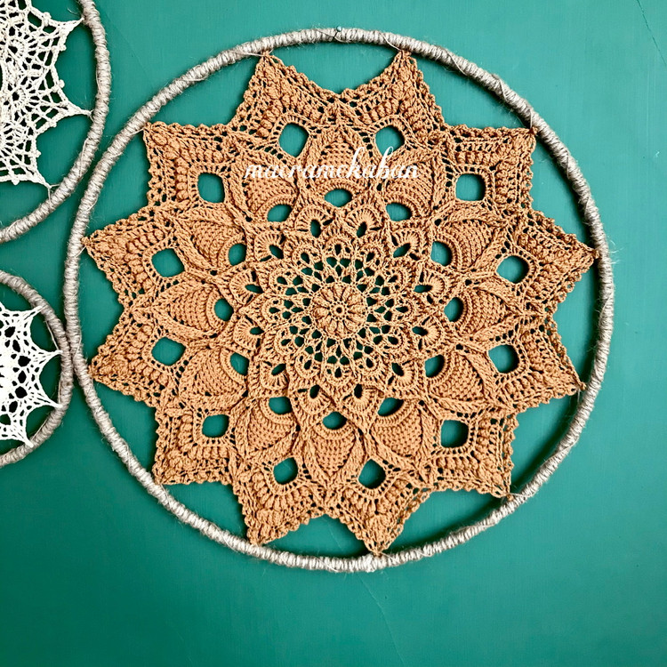 دیوارکوب قلاب بافی ماندالا مدل کایا