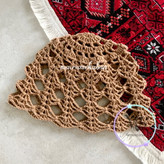 کلاه قلاب بافی زنانه مدل پاپیون