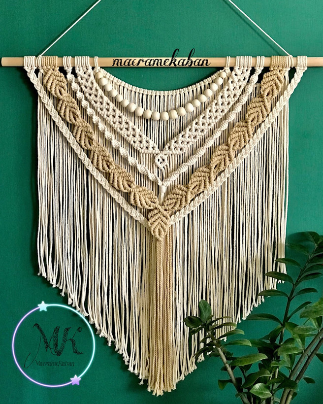 دیوارکوب مکرومه ابعاد ۸۰ در ۱۰۰ سانت