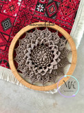 ست دیوارکوب قلاب بافی ماندالا قطر ۵۵/ ۳۵/ ۳۲/ ۳۰/ ۲۵/ ۲۰/ ۱۵ مکرومه کابان