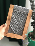 جاکلیدی دیواری مکرومه ابعاد 17 در 24 سانت