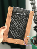 جاکلیدی دیواری مکرومه ابعاد 17 در 24 سانت