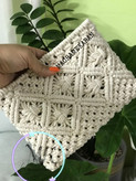 کیف دستی مکرومه مدل لوزی