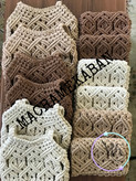 کیف دوشی مکرومه مدل زارا مکرومه کابان
