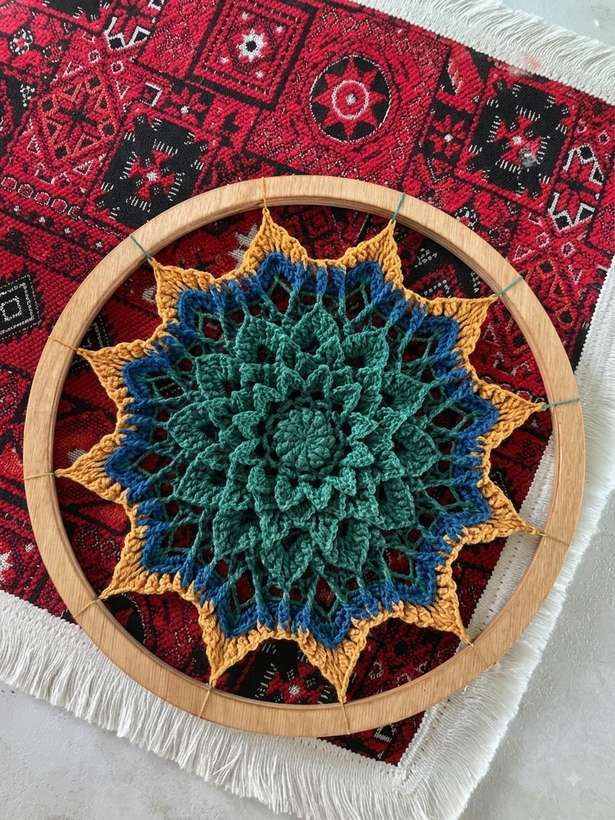 دیوارکوب ماندالا بیرگیتا ۲۵ سانتی | دکوری مینیمال